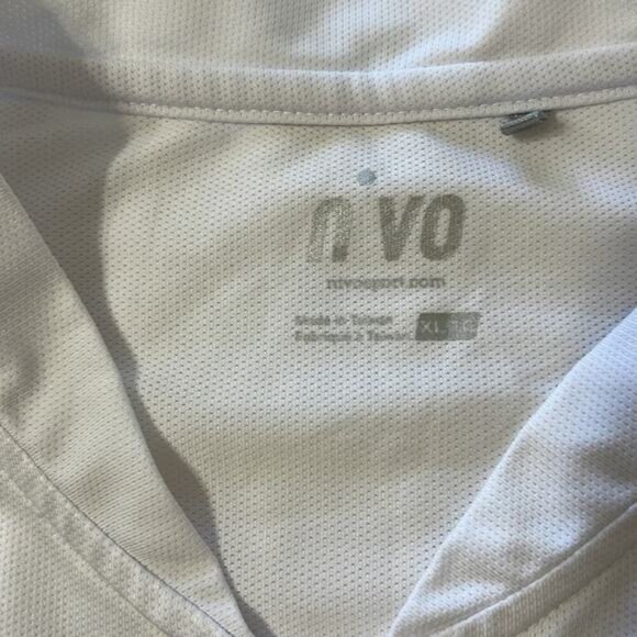 Nivo Sport Golf Polo Short Sleeve Quarter Zip Size XL - Picture 2 of 3